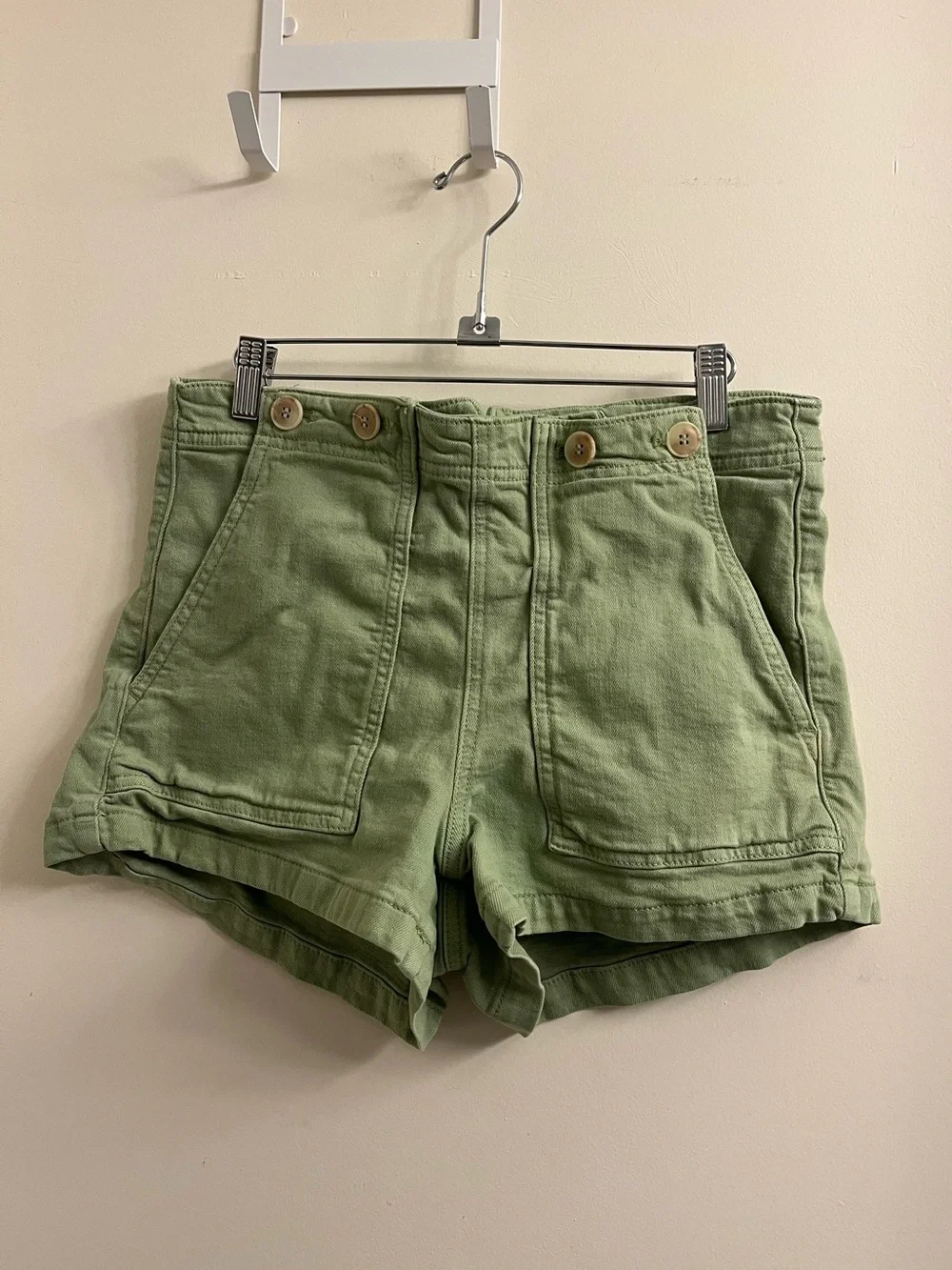 Anthropologie Pilcro Kit Utility Shorts in Green Size 30